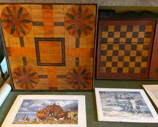 American folk art game boards
