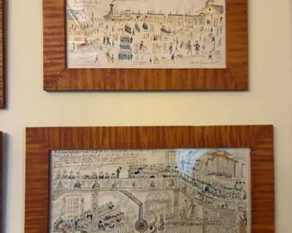 Reproductions of Lewis Miller's artwork