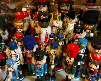 Large collection of nutcrackers