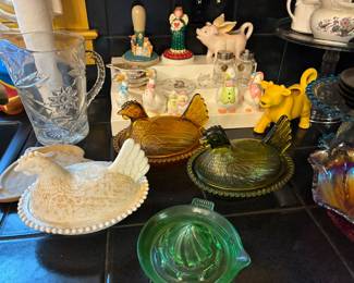 Vintage "Hen on Nest" covered dishes