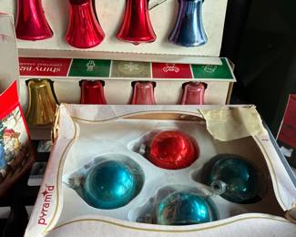 Shiny Brite and vintage Christmas ornaments