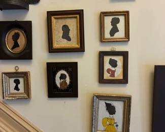 Huge number of both antique and reproduction silhouettes