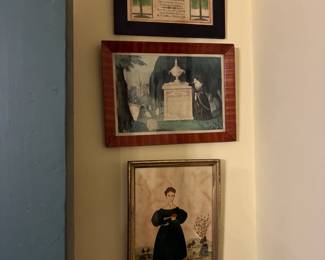 Reproduction folk art and antique prints