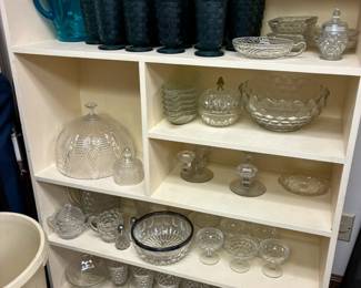 Pressed glass tableware
