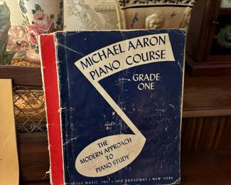 There's a good selection of sheet music and piano instruction books
