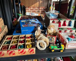 Shiny Brite and vintage Christmas ornaments