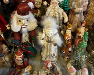 Huge selection of Santa figurines