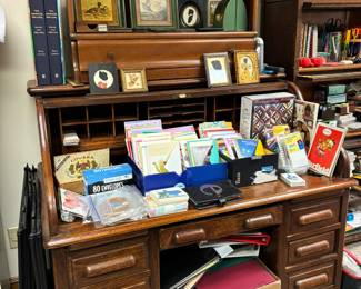 Vintage roll top desk