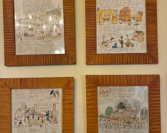 Reproductions of Lewis Miller's artwork