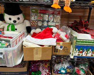Holiday decor and giftwrap supplies