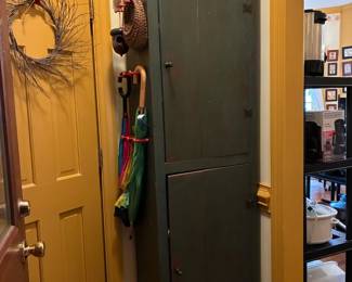 Handmade wooden hall cabinet