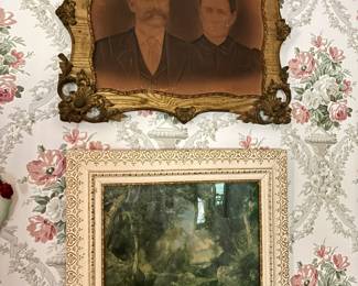 Antique artwork and portraiture