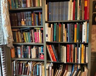 Large selection of books- with topics covering antiques, folk art, history, Bible commentary, and more