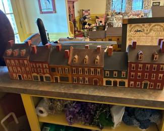Model of row houses, one large piece