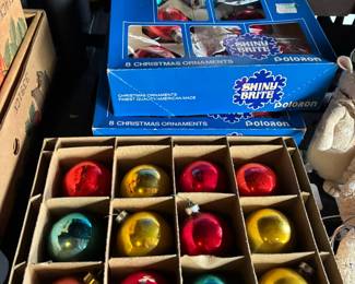 Shiny Brite and vintage Christmas ornaments
