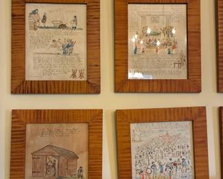 Reproductions of Lewis Miller's artwork