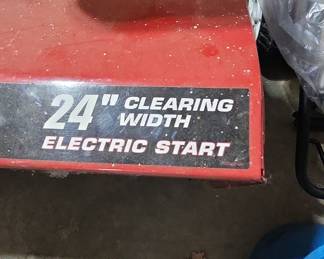 Craftsman 24" Clearing Width Electric Start Snow Blower