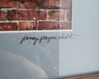 Janey Payne Short "Winter Moon" Cat Print