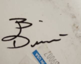 Signed Airbrushed Ceramic Vase with Wolf and Forest Scene