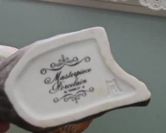 Masterpiece Porcelain Chipmunk and Snail Figurine