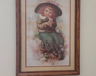 Maud Humphrey Girl with Hat Print