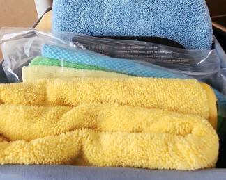 Microfiber Cleaning Towels and Sponges Set