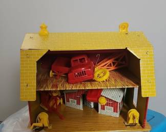Marx "The Magic Barn" Tin Litho Playset with Accessories