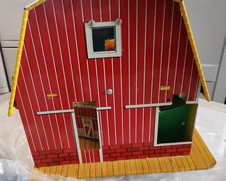 Vintage Marx Toys Lazy-Day Farm Tin Lithographed Playset