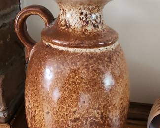 Vintage Scheurich West German Ceramic Vase with Handle