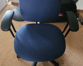 Blue Upholstered Office Chair