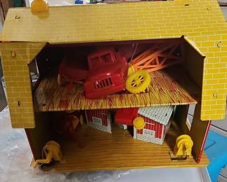 Marx "The Magic Barn" Tin Litho Playset with Accessories