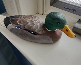 Hand-carved Mallard Duck Decoy