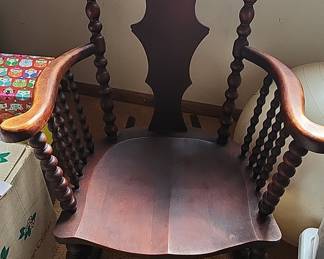 Antique Bobbin Turned Armchair