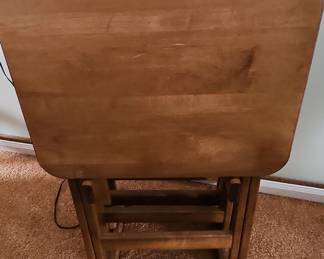 Winsome Dylan Solid Wood TV Tray Table Set
