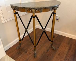 Granite countertop end lunar table