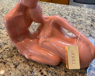 Modernist Sculpture by Jaru 1983
Peach Color see comparables on next pics from eBay 