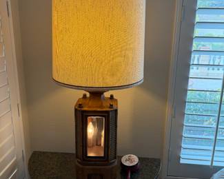 Vintage table lamp with candle like lights