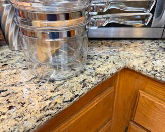 Vintage Pyrex Flameware Glass Double Boiler #6283 1 .5 Qt