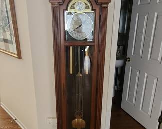Pearl "Tempus Fugit" Grandfather Clock