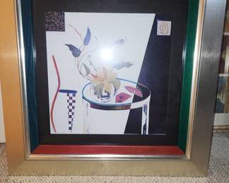 Abstract Floral Still Life Framed Print