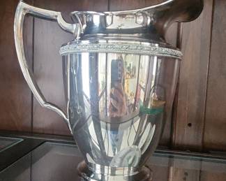 Vintage Silver Plated Water Pitcher by W.M. Rogers
