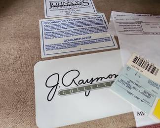 Johnson's Upholstery Custom Built Armchair and Ottoman Set