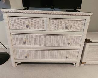 Henry Link Wicker Dresser with Four Drawers