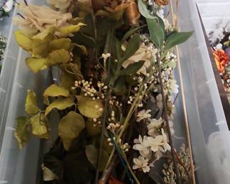 Assorted Dried Look Artificial Floral Stems