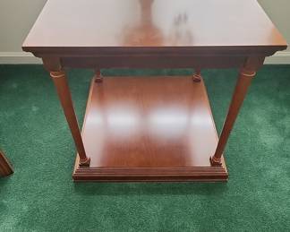 Bombay Company Mahogany Side Table with Lower Shelf