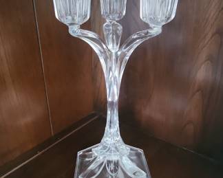 Cristal d'Arques "Bandol" Three-Light Candelabra