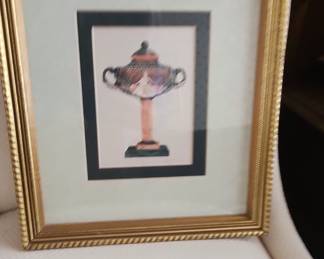 Framed Print of a Decorative Urn by Peggy Abrams
