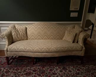 Hickory Chair Sofa  Chippendale Style with a Camelback