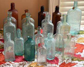 An Assortment of Old Medicine Bottles 