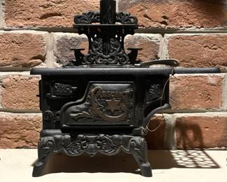 Salesman Sample for a Crescent Moon and Star Wood Stove